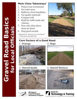 Gravel Road Basics for Local Officials 2