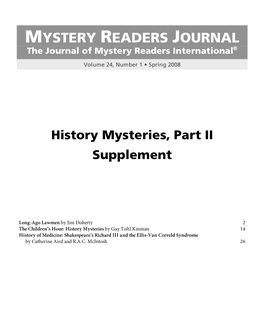 History II Supplement
