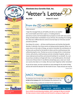 'Vetter's Letter