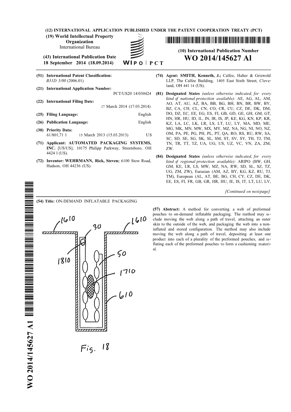 WO 2014/145627 Al 18 September 2014 (18.09.2014) P O P C T