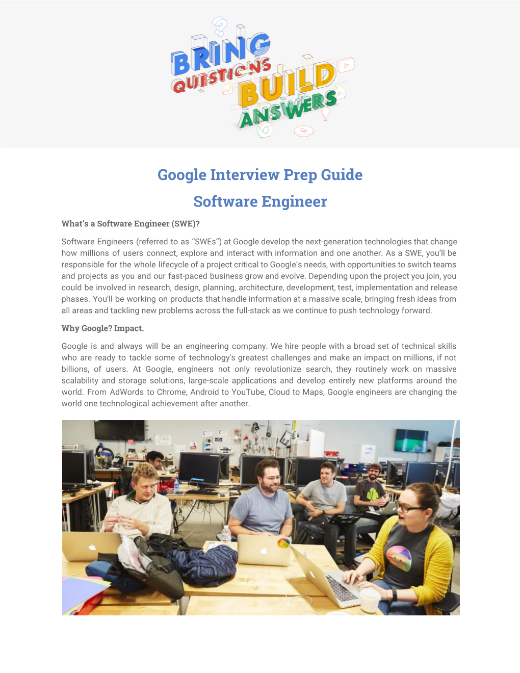 Google Interview Prep Guide Software Engineer