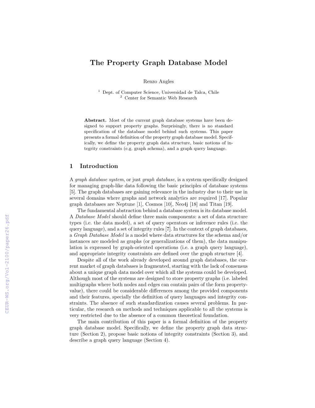 The Property Graph Database Model