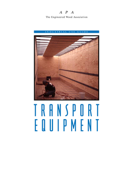 Panel Grades for RV, Bus and Transport Equipment (APA)