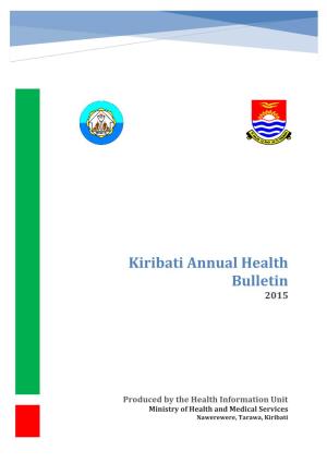 Kiribati Annual Health Bulletin 2015