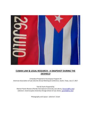 Cuban Law & Legal Research