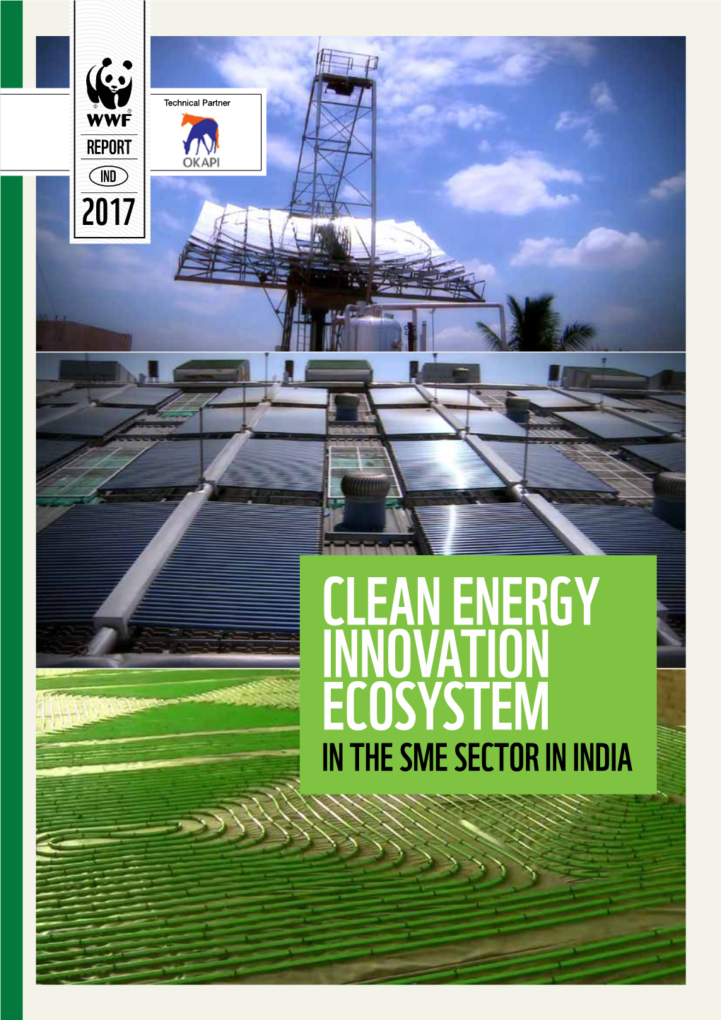 CLEAN ENERGY INNOVATION ECOSYSTEM in the SME SECTOR in INDIA © WWF-India & Okapi 2017
