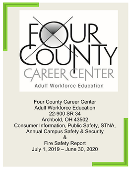 Four County Career Center Adult Workforce Education 22-900 SR 34