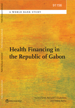 Health Financing in the Republic of Gabon Public Disclosure Authorized