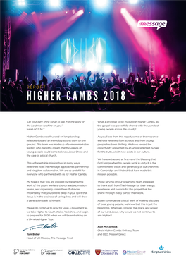 Higher Cambs 2018
