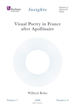 Visual Poetry in France After Apollinaire