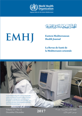 Eastern Mediterranean Health Journal La Revue De Santé De La Méditerranée Orientale