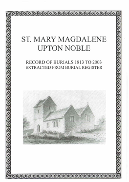 St. Mary Magdalene Uptonnoble