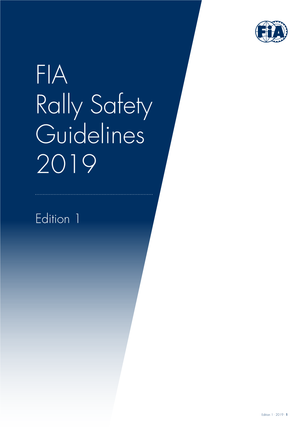 FIA Rally Safety Guidelines 2019