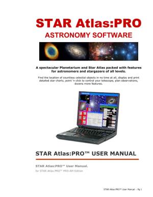 STAR Atlas:PRO™ USER MANUAL