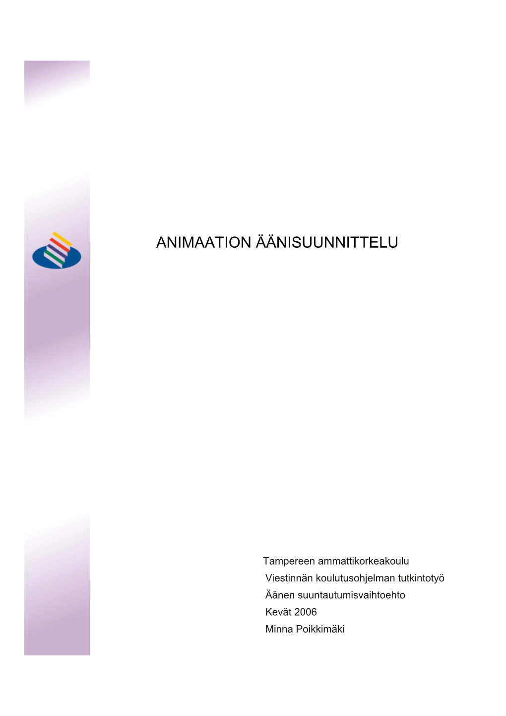 Animaation Äänisuunnittelu