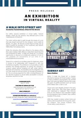 An Exhibition in Virtual Reality