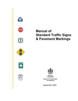 Manual of Standard Traffic Signs & Pavement Markings