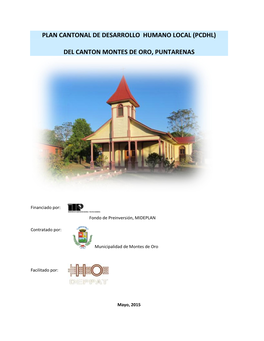 Plan Cantonal De Desarrollo Humano Local (Pcdhl) Del Canton Montes De