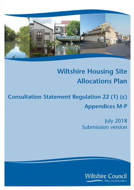 Wiltshire Housing Site Allocations Plan Regulation 22