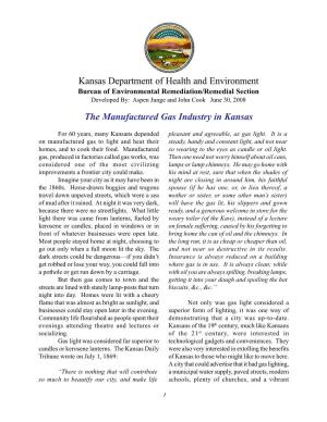 The Manufactured Gas Industry in Kansas