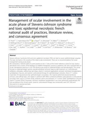 Management of Ocular Involvement