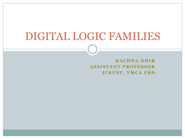 Digital Logic Families