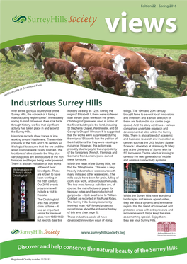 Industrious Surrey Hills with All the Glorious Countryside of the Industry As Early As 1226