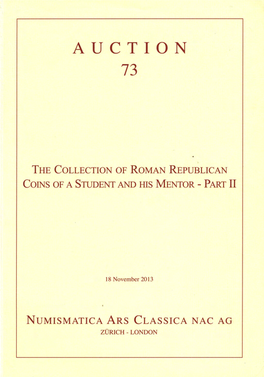 The Collection of Roman Republican Coins of a Student and His Mentor – Part II