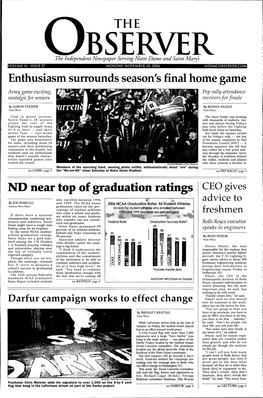 ND Near Top of Graduation Ratings CEO Gives