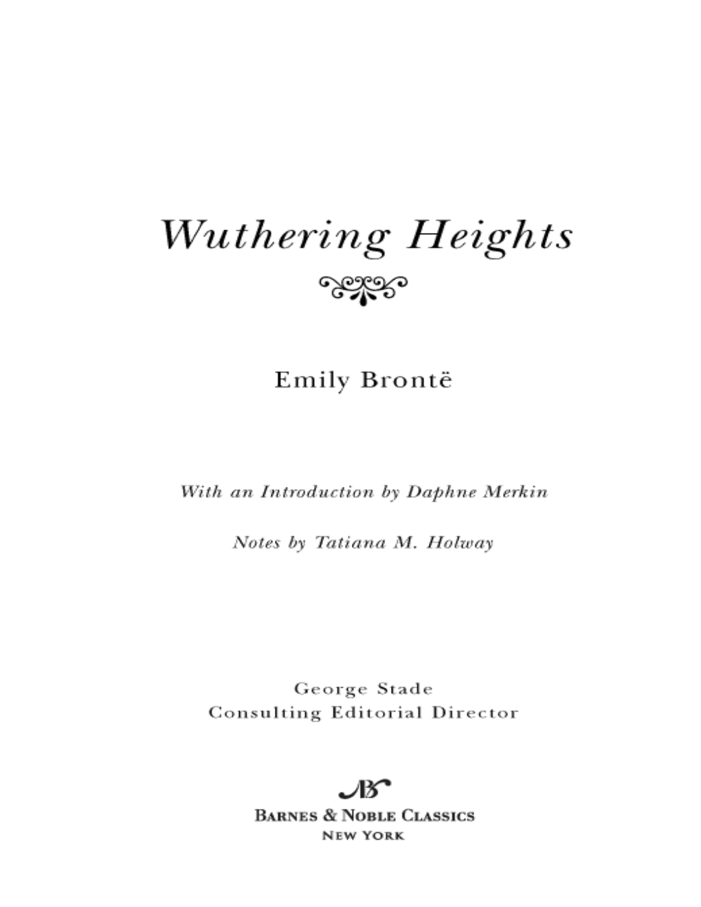 Wuthering Heights (Barnes & Noble Classics)