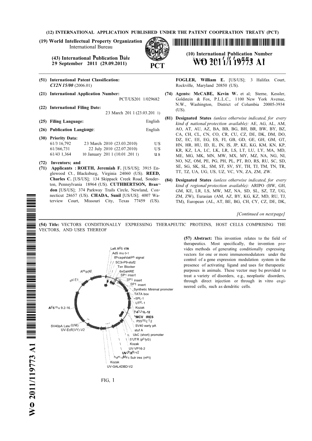 WO 2U11/119773 Al