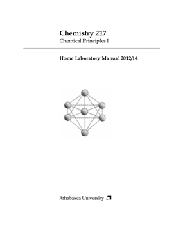 Chemistry 217 Chemical Principles I