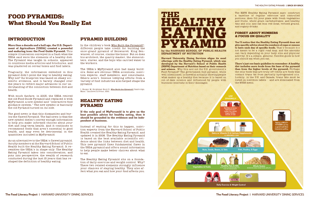 The Healthy Eating Pyramid Brick-By-Brick