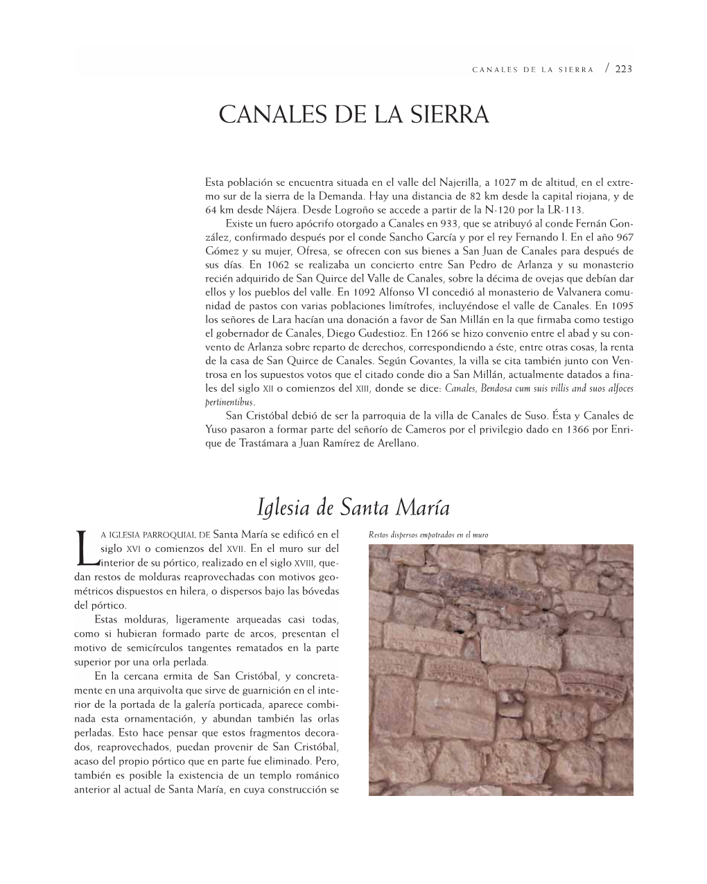 Canales De La Sierra / 223