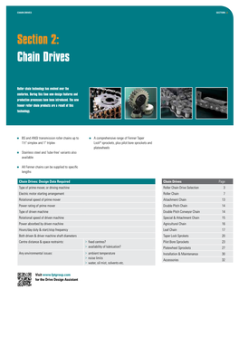 Section 2: Chain Drives