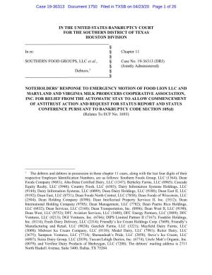 Case 19-36313 Document 1750 Filed in TXSB on 04/23/20 Page 1 of 26