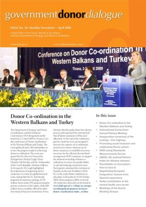 Donor Co-Ordination in the Western Balkans and Turkey