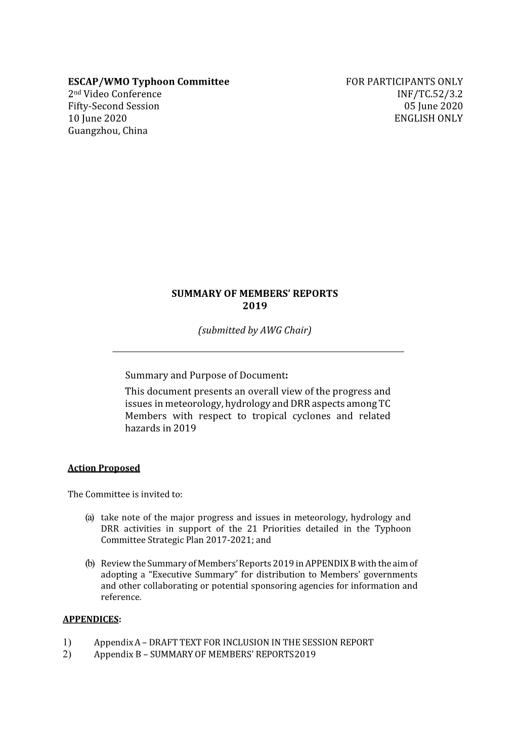 7.2 AWG Membersreportssummary 2019.Pdf