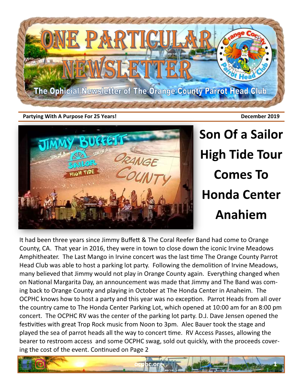 Son of a Sailor High Tide Tour Comes to Honda Center Anahiem