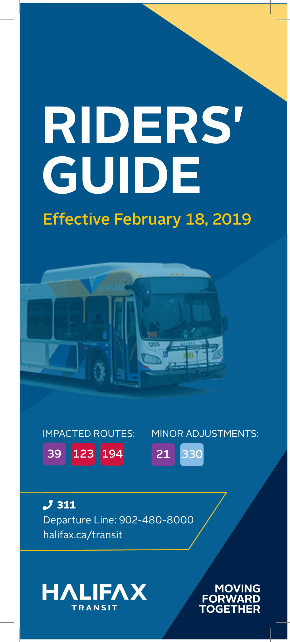 RIDERS' GUIDE Effective February 18, 2019