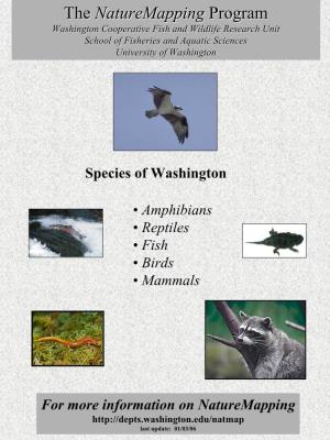 Washington Species List