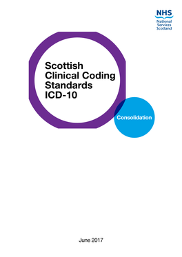 Scottish Clinical Coding Standards ICD-10