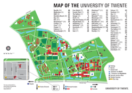 Map of the University of Twente