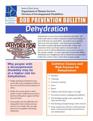 Preventing Dehydration