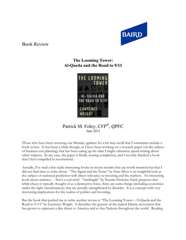 Book Review Patrick M. Foley, CFP , QPFC