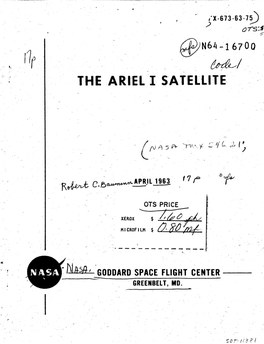 THE ARI'el I S'atelllfe