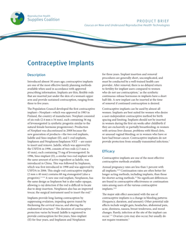 Contraceptive Implants