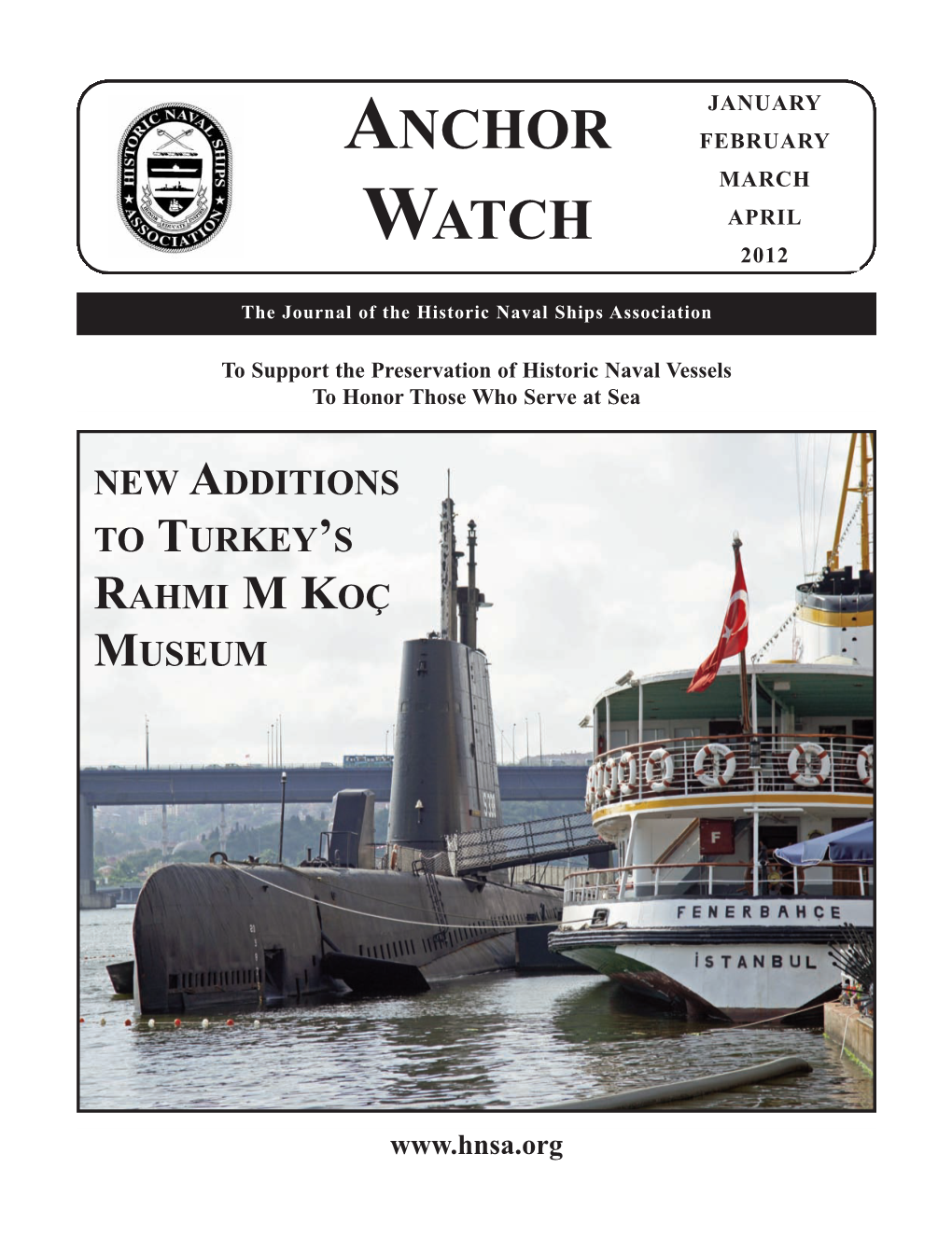 Winter 2012 AW:Winter 2006 HNSA Anchor Watch.Qxd 1/16/2012 12:59 PM Page 1