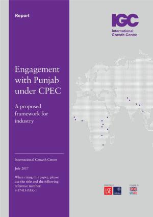 Engagement with Punjab Under CPEC