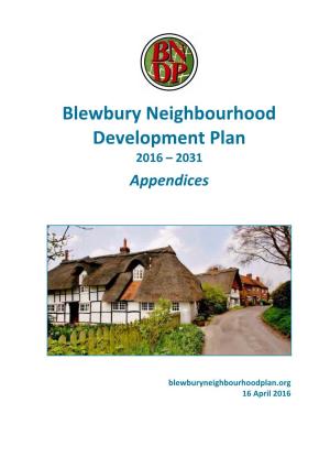 Blewbury Neighbourhood Development Plan Housing Needs Survey: Free-Form Comments This Is a Summary of Open-Ended Comments Made in Response to Questions in the Survey